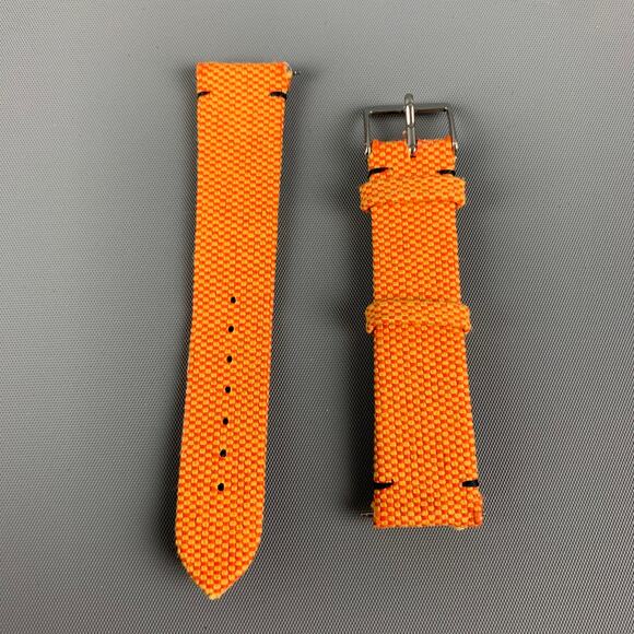MERCI Orange Yellow Checkered Watch Band - Picture 1 of 5